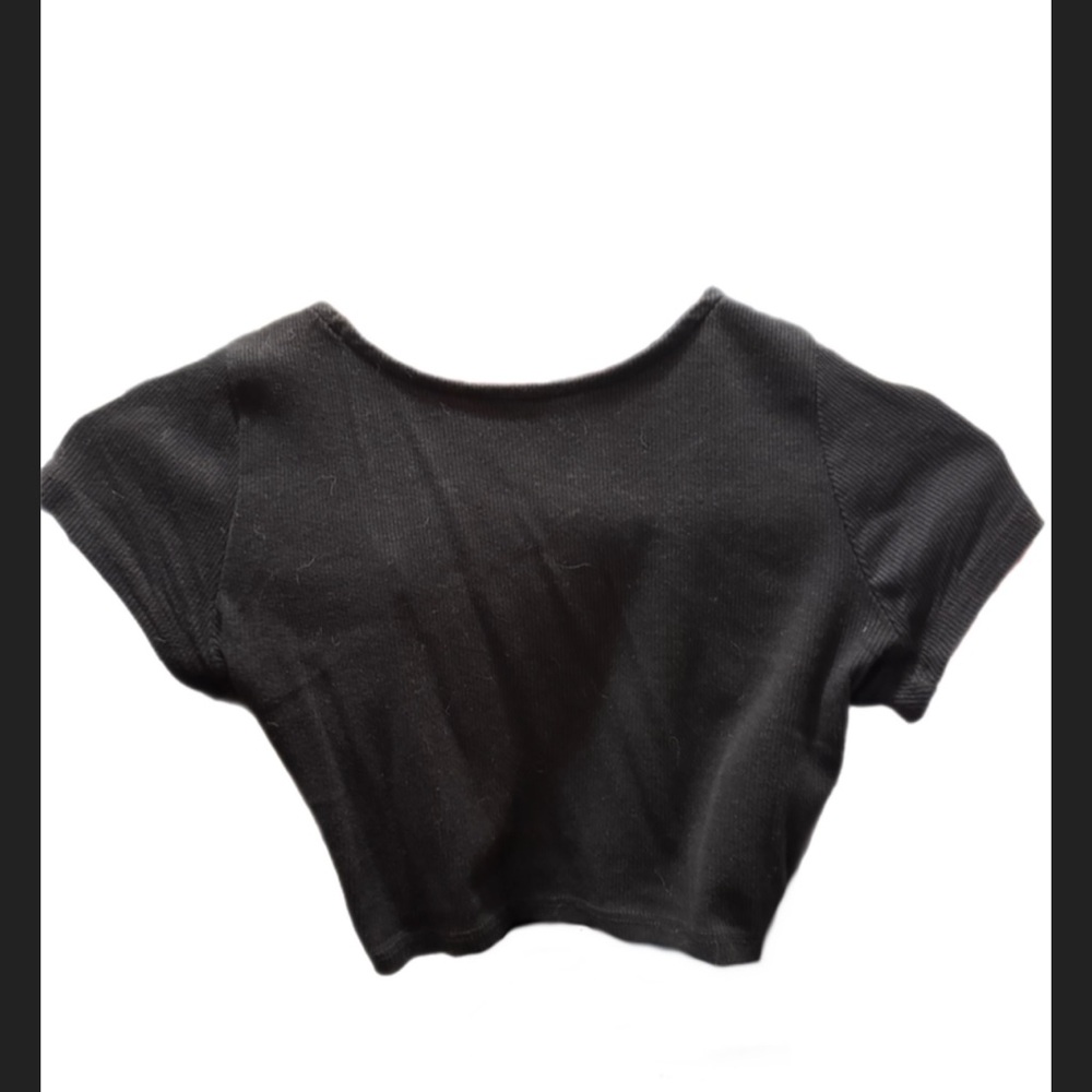 Wild Fable Black Crop Top